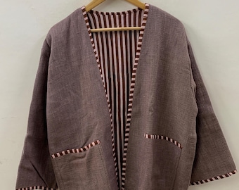 Kimono de algodón con bordado Suzani, chaqueta de verano de tela TNT suave, abrigo bohemio para mujer, kimono de primavera, regalo para ella.