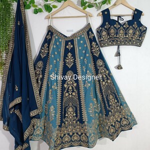 Designer  Lehenga choli for Women indian Wedding Wear Reception Wear chaniya choli Ready to wear embroidery sequence Work Lengha choli women