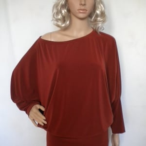 Red batwing top hotsell