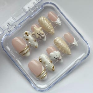 Jellycat Handmade fake press on nails.