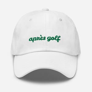 Apres Golf embroidered Cap Dad Hat