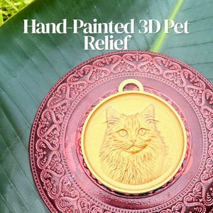 Custom Pet Portrait Keychain, Car Charm, Desk Plaque | Hand Crafted Gift | Pet Keepsake | Pet Memorial Gift | Gift for Pet Lovers | Dog Mom