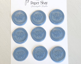 Bee Wax Seal Stickers, Wax Seal Stickers, Self Adhesive Wax Seal Stickers, Cute Wax Seal Stickers, Wax Seal Stickers, Set of 9