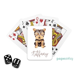 Personalized Poker Playing Cards, Monogram Playing Cards, DOGS