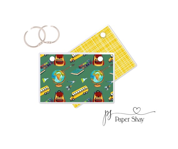 Index Card Binder, Flashcard Holder or Recipe Book, Laminated Note Card  Binder, Blank Book, Back to School PS15428 - Etsy