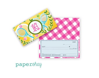 Checkbook Cover, Monogrammed Vinyl Checkbook Cover, Duplicate Checkbook, Top Tear Checkbook,PS406