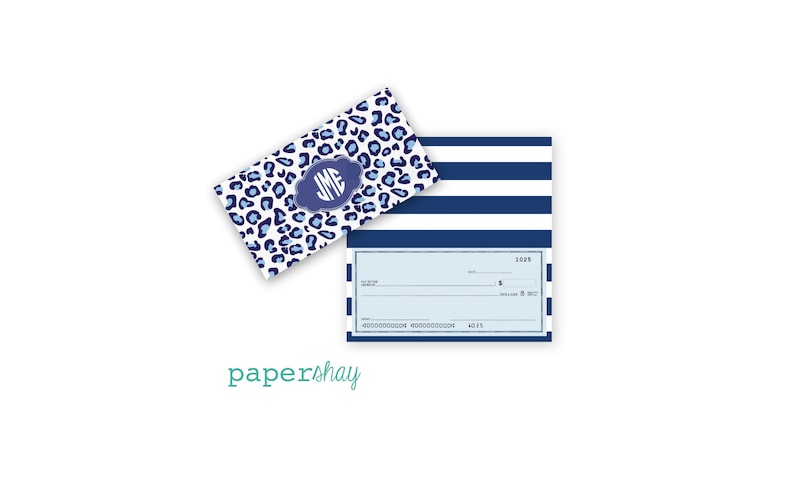 Doily Pattern Vinyl Checkbook Cover Personalized