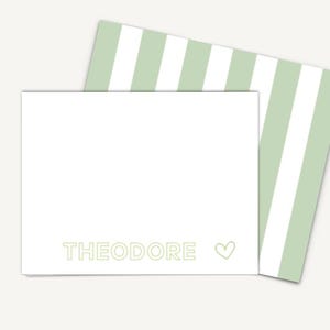 Note Cards with Name, Personalized Stationery card set, Personalized Card Set Flat Note Card Set, Gifts for Her, Double Sided Note cards