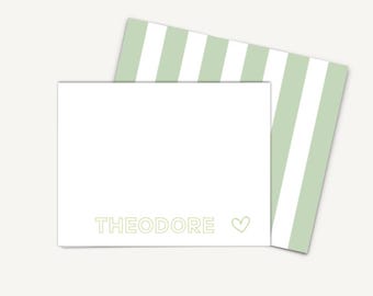 Note Cards with Name, Personalized Stationery card set, Personalized Card Set Flat Note Card Set, Gifts for Her, Double Sided Note cards