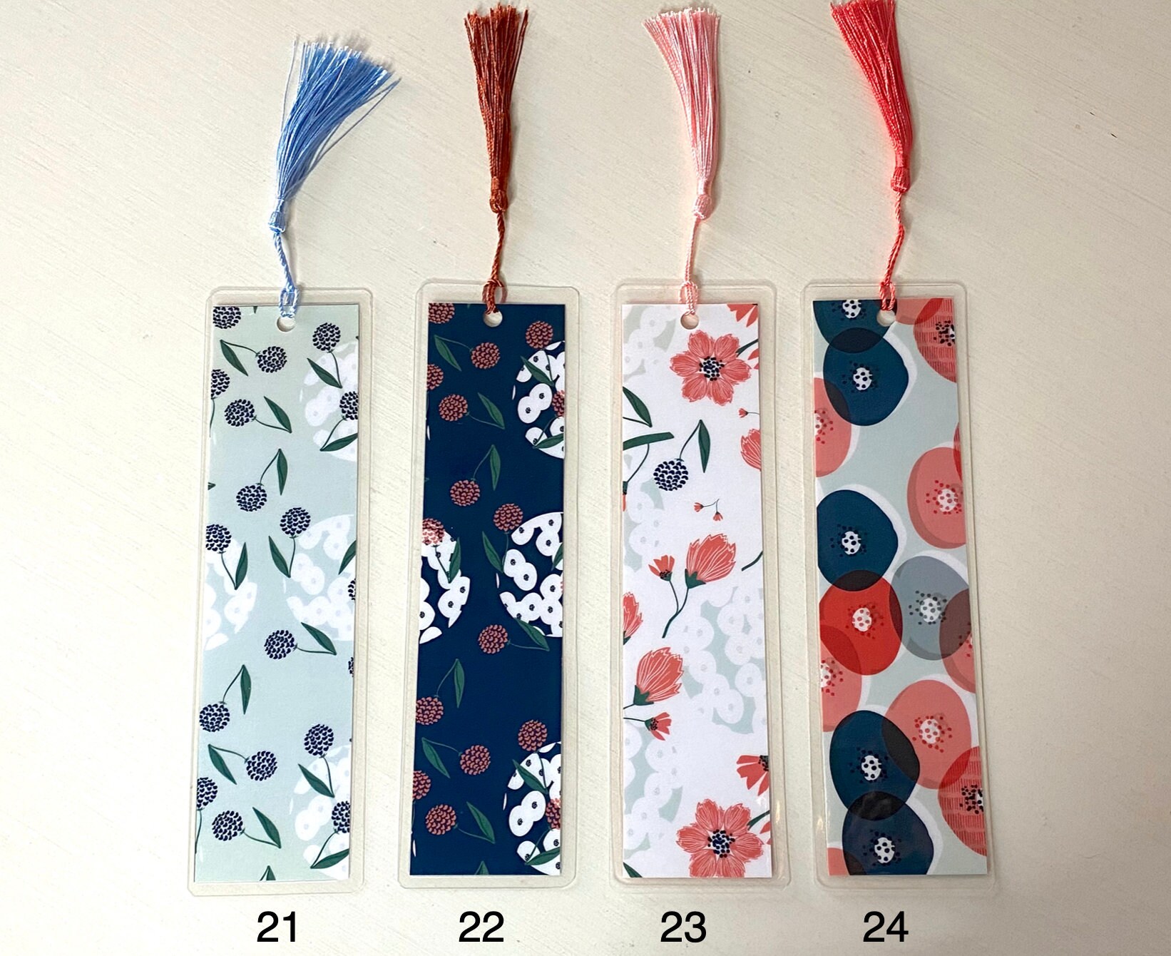 Laminated Bookmarks Bookmark with Tassel Large Bookmark Etsy