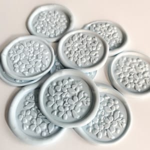 Hydrangea Seal Stickers, Wax Seal Stickers, Self Adhesive Wax Seal Stickers, Cute Wax Seal Stickers, Wax Seal Stickers, Set of 9