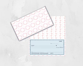 Checkbook Cover Feminine, Stylish Duplicate Checks Checkbook Holder, Passport Cover