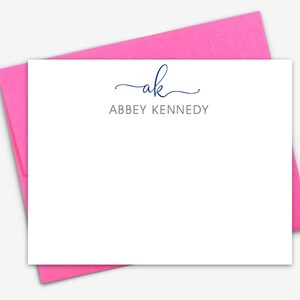 Personalized Stationery, Simple Thank You Card For Wedding, Modern Greetings Note Card for Event, Custom Cards with Envelopes