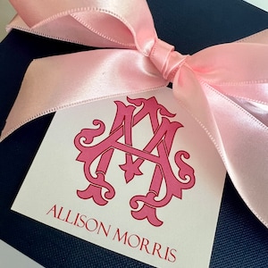 Enclosure Gift Cards, Gift Tags or Stickers, Event Labels, Favor Tags, Celebration Tags, Custom Monogram Event Labels & Favor Tags Set,