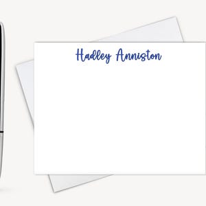 Note Cards with Name, Personalized Stationery card set, Personalized Card Set Flat Note Card and Envelope Set, Gifts for Her