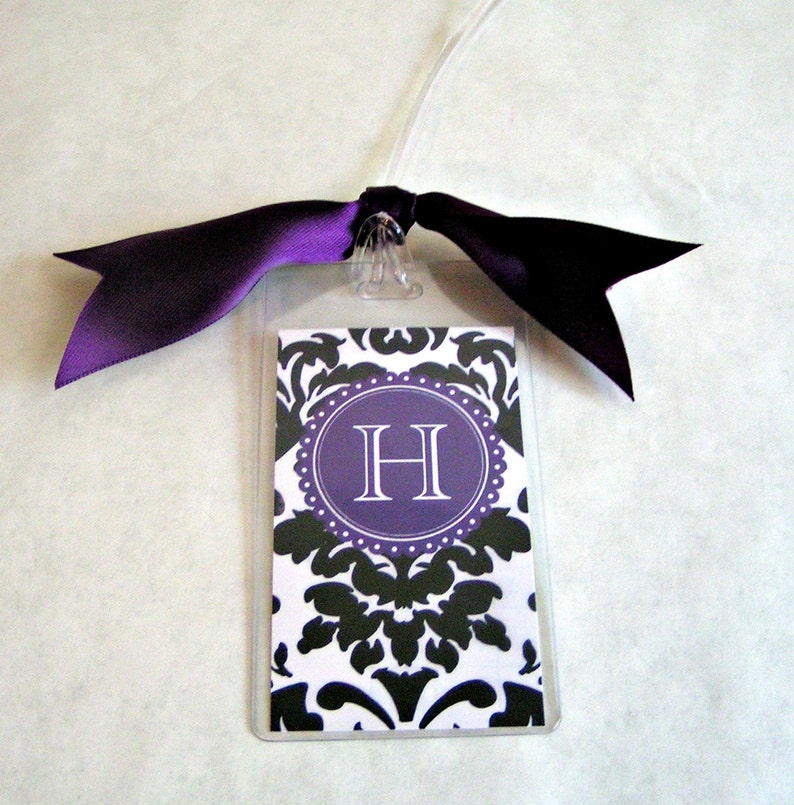 Monogram Gift-Travel Gift-Graduation Gift-Wedding Gift-Couple Gift Set of 2 Monogram Luggage Tags Personalized Bag Tags