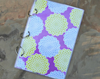 Agenda, 6 x 9 Notebook, Three Ring Notebook, Binder, Organizer Notebook, Student Planner, Recipe Binder, Planner Cover PS3017