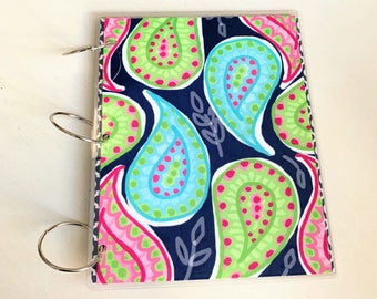 School Notebook or Loose Leaf Binder, Bridal Binder Planner, 3 Ring Binder Cover, Back to School, PS3042