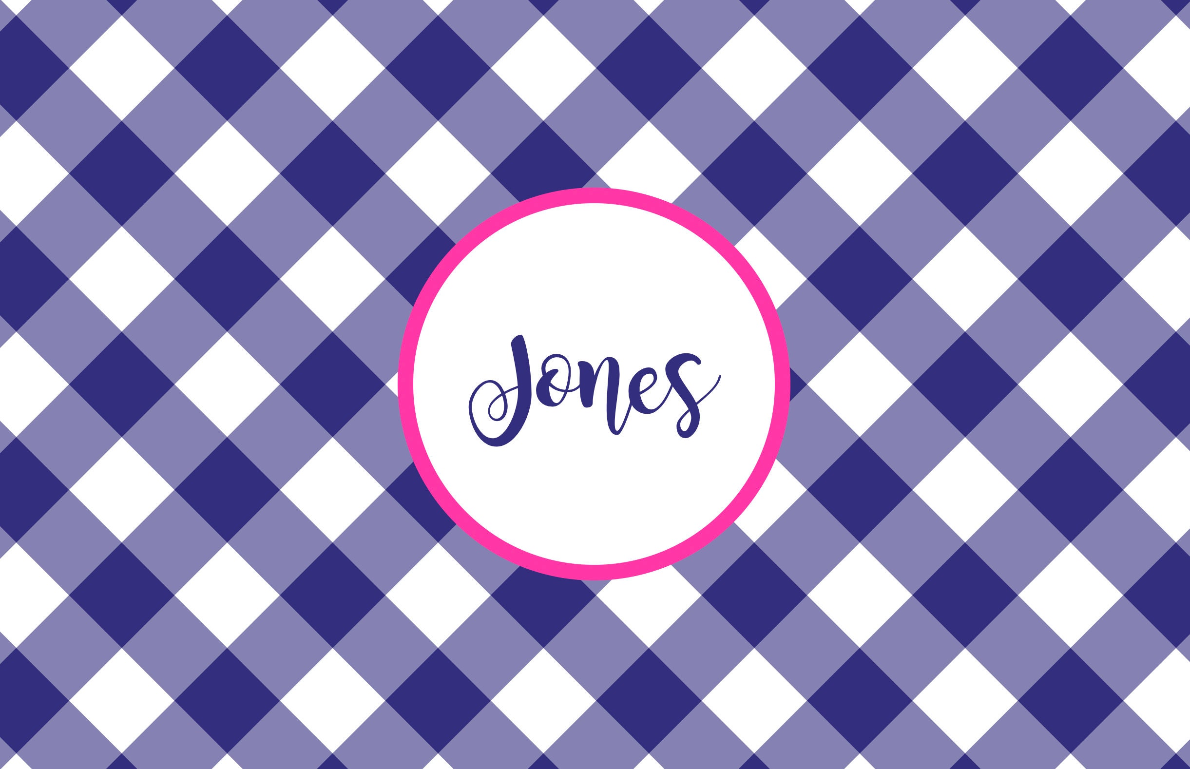 Monogrammed Placemat Laminated Placemats Design Your Own Etsy UK