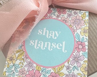 Enclosure Gift Cards, Gift Tags or Stickers, Floral Calling Cards, Favor Tags