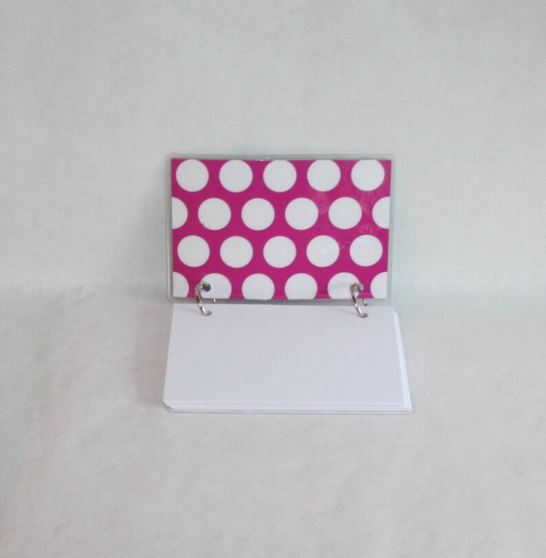 Personalized Index Card Binder Flashcard Holder or Recipe Etsy