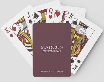 Custom Playing Cards for Groomsmen Gifts & Bachelor Trips