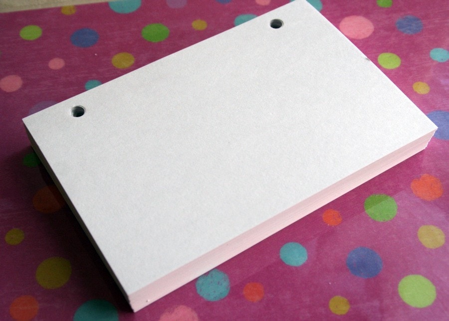 Index Card Binder, Flashcard Holder or Recipe Book, Laminated Note Card  Binder, Blank Book PS3034 