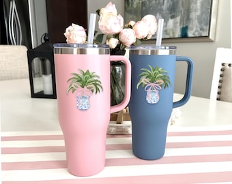 Custom 40 oz Tumbler with Handle: Insulated Stainless Steel Water Bottle
