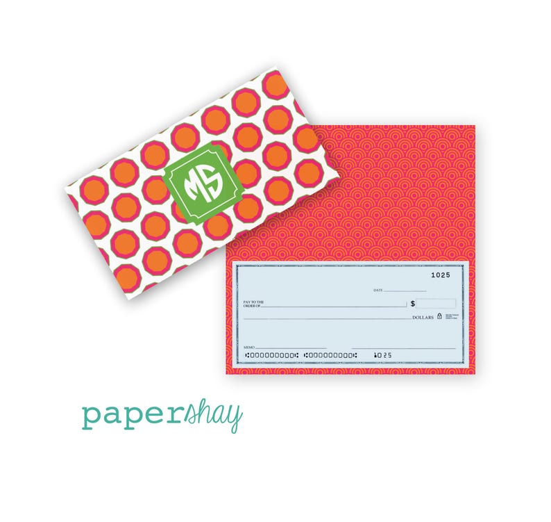 Checkbook Cover Monogrammed Vinyl Checkbook Cover Duplicate Etsy