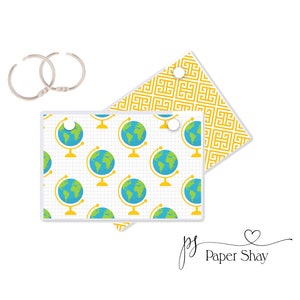 Index Card Binder, Flashcard Holder or Recipe Book, Laminated Note Card Binder, Blank Book, Back to School PS15718