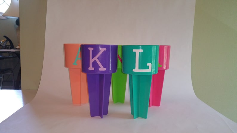 Monogrammed Beach Spiker for Drinks Personalized Beach Cup Sand Spike Beach Drink Holder