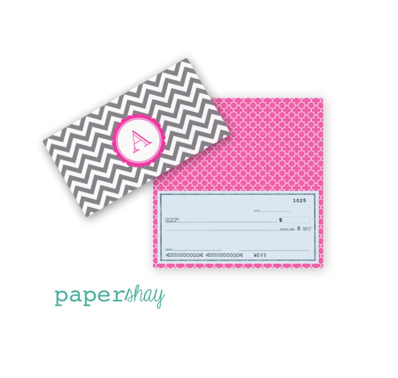 Checkbook Cover Monogrammed Vinyl Checkbook Cover Duplicate Etsy