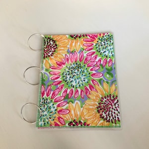 School Notebook or Loose Leaf Binder, Bridal Binder Planner, 3 Ring Binder Cover, Back to School, PS3040