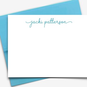 Note Cards with Name, Personalized Stationery card set, Personalized Card Set Flat Note Card and Envelope Set, Gifts for Her