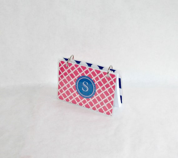 Index Card Binder 4 x 6 Index Card Holder Personalized Etsy