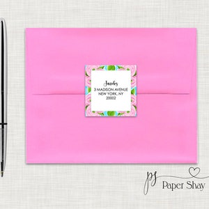 Return Address Labels Square