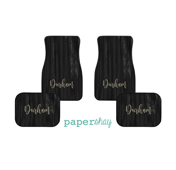 Monogram Floor Car Mats Personalized Floor Mats For Your Car Etsy