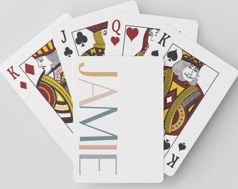 Personalized Playing Cards: Custom Poker Deck, Game Night Gift