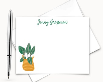 Classic Monogram Flat Note Cards - Correspondence Card Stationery - Personalized Card Stationary - Thank You Notes, FLAT CARDS