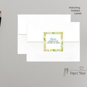 Return Address Labels Square, Tennis