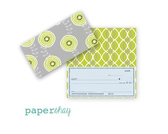 Checkbook Cover, Trendy Vinyl Checkbook Cover, Travel Gift, PS312