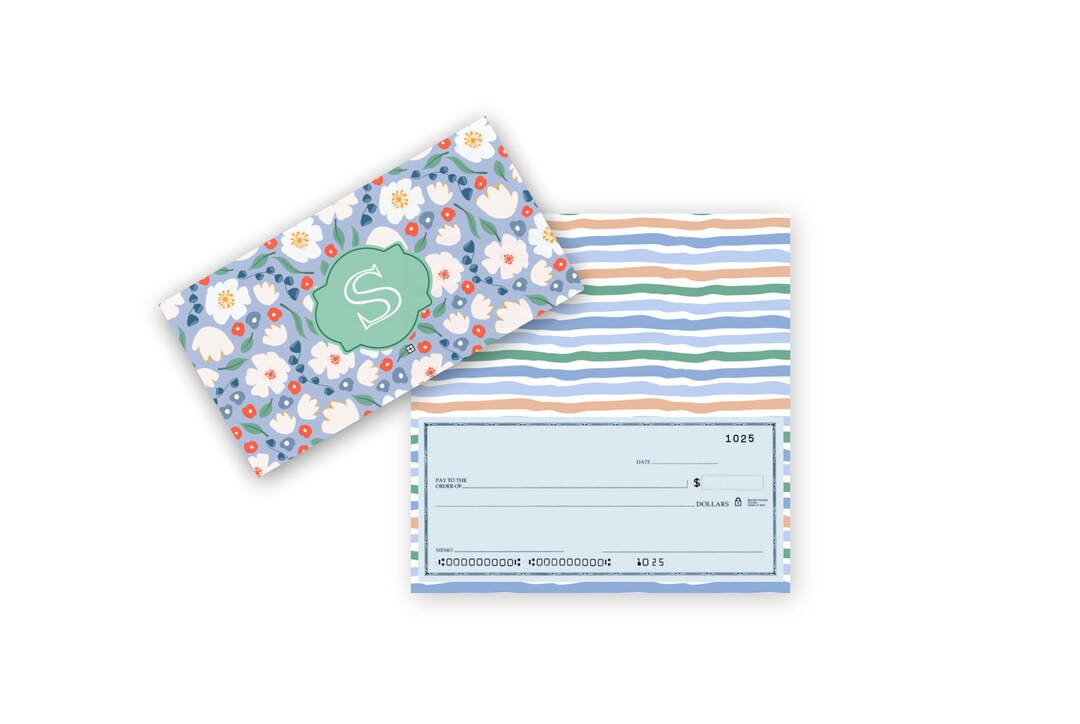 Checkbook Cover, Monogrammed Vinyl Checkbook Cover, Duplicate Checkbook ...