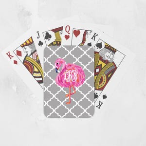 Personalized Poker Playing Cards, Monogram Playing Cards