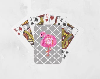 Personalized Poker Playing Cards, Monogram Playing Cards