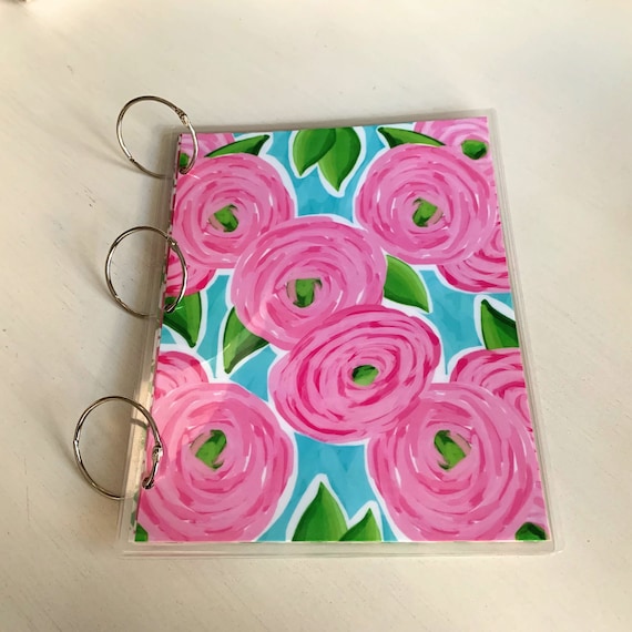 School Notebook or Loose Leaf Binder, Bridal Binder Planner, 3 Ring Binder Cover, Back to School, PS3004