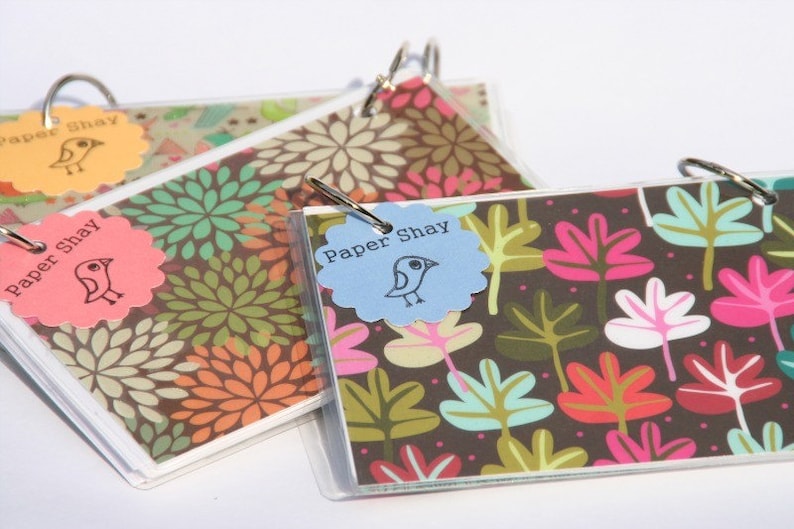 Index Card Binder Flashcard Holder or Recipe Book Laminated Etsy