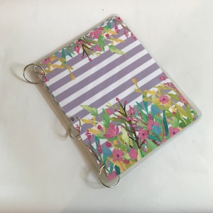 School Notebook or Loose Leaf Binder, Bridal Binder Planner, 3 Ring Binder Cover, Back to School, PS3011