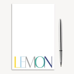 Personalized Notepad, Personalized Teacher Notepad, Custom Teacher Notepad, Personalized Name Notepad, PS102