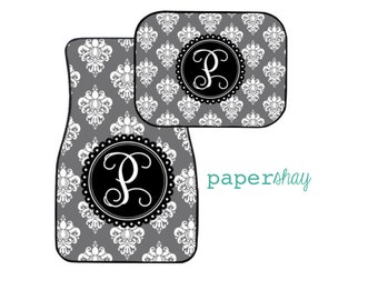 Monogram Floor Car Mats, Personalized Floor Mats for Your Car and SUV, New Driver Gift