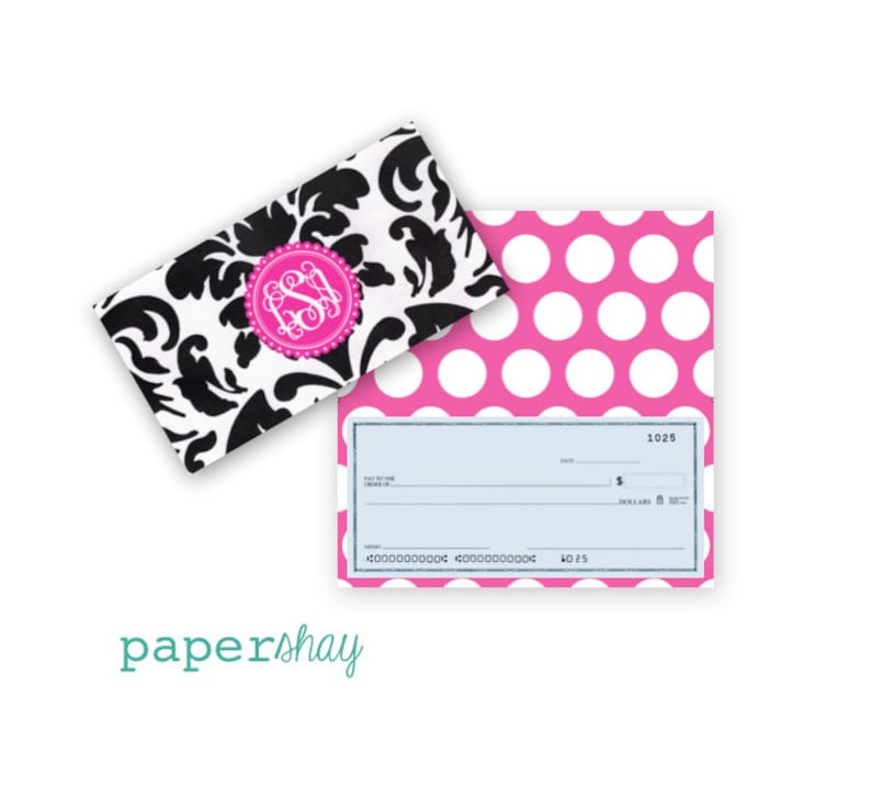 Farm House Vinyl Checkbook Cover Personalized
